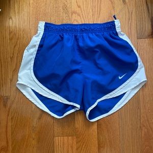 Blue Nike shorts